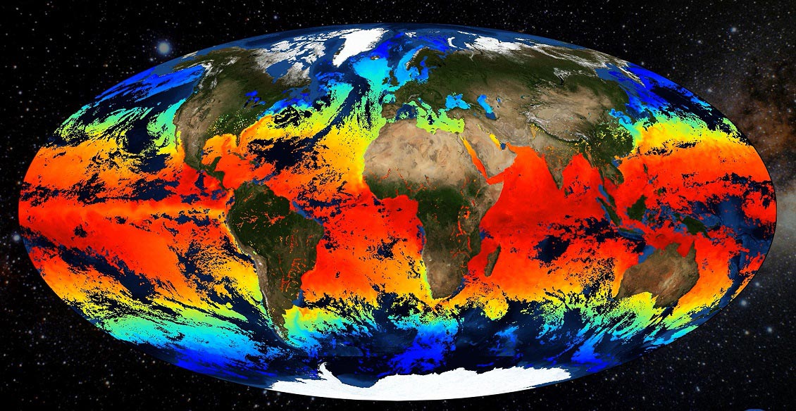 This graphic illustrates information gathered from the NOAA/STAR GHRSST L3U v2.80 dataset