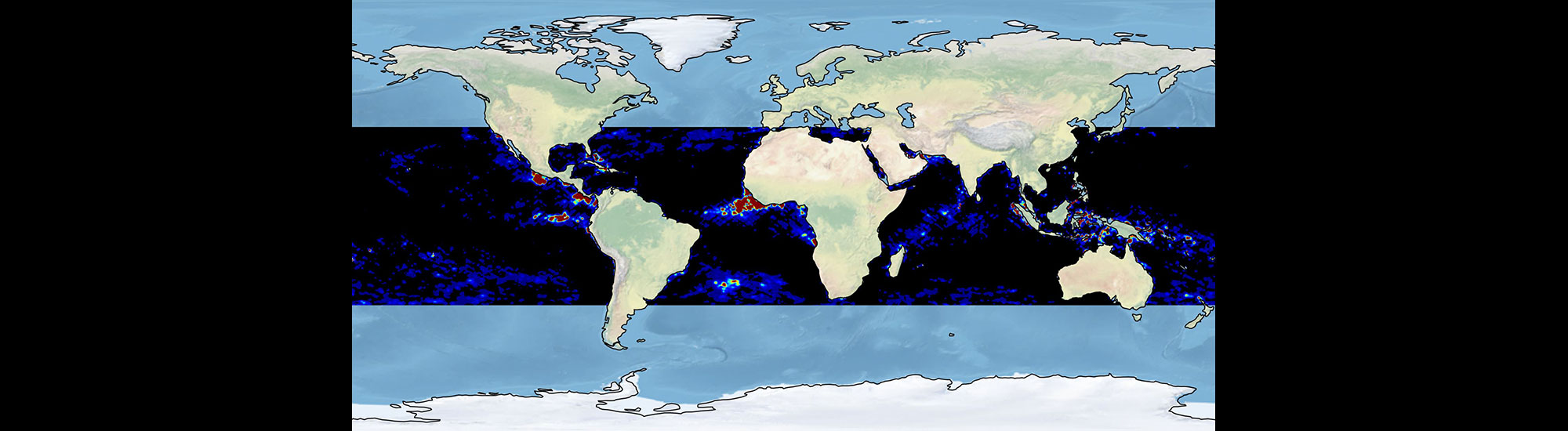 This graphic illustrates information gathered from the CYGNSS mission.